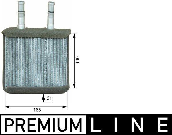 Radiateur de chauffage MAHLE Aftermarket ref. AH 171 000P