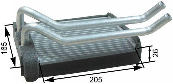 Radiateur de chauffage MAHLE Aftermarket ref. AH 174 000P