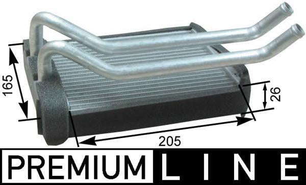 Radiateur de chauffage MAHLE Aftermarket ref. AH 174 000P