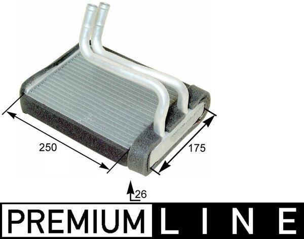 Radiateur de chauffage MAHLE Aftermarket ref. AH 176 000P