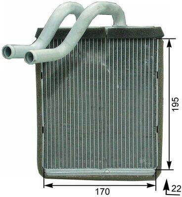Radiateur de chauffage MAHLE Aftermarket ref. AH 179 000P
