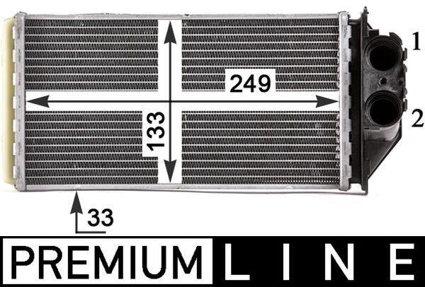 Radiateur de chauffage MAHLE Aftermarket ref. AH 187 000P