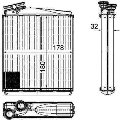 Radiateur de chauffage MAHLE Aftermarket ref. AH 192 000P