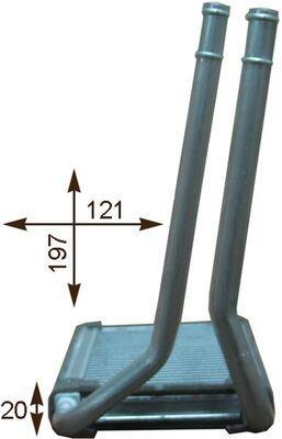 Radiateur de chauffage MAHLE Aftermarket ref. AH 201 000P