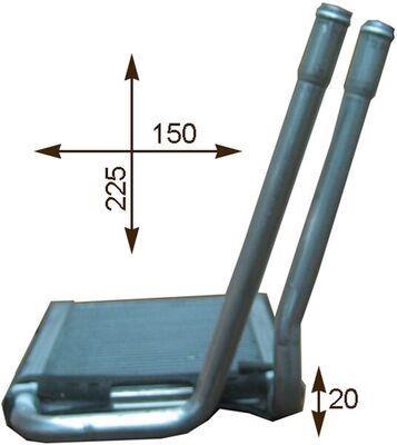 Radiateur de chauffage MAHLE Aftermarket ref. AH 202 000P