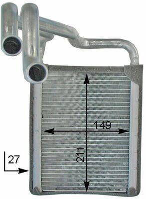 Radiateur de chauffage MAHLE Aftermarket ref. AH 203 000P
