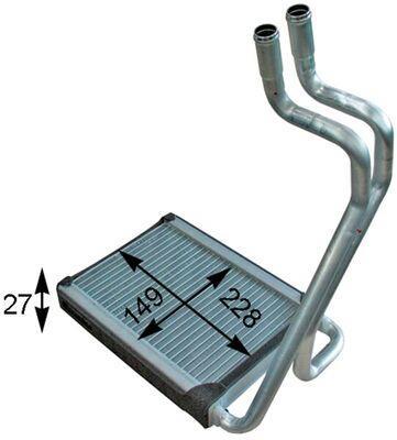 Radiateur de chauffage MAHLE Aftermarket ref. AH 204 000P