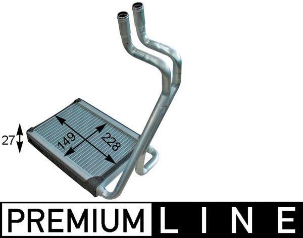 Radiateur de chauffage MAHLE Aftermarket ref. AH 204 000P
