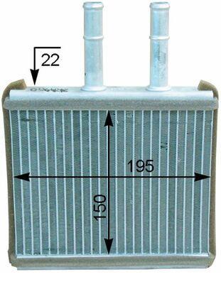 Radiateur de chauffage MAHLE Aftermarket ref. AH 206 000P