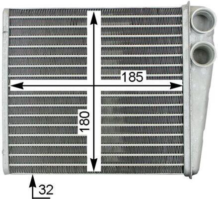 Radiateur de chauffage MAHLE Aftermarket ref. AH 208 000S
