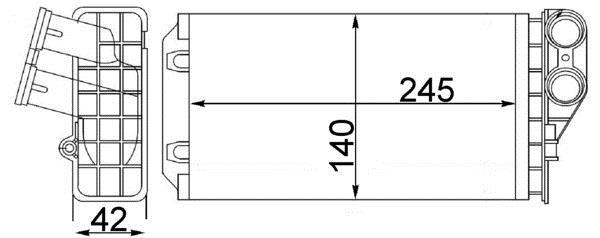 Radiateur de chauffage MAHLE Aftermarket ref. AH 82 000S