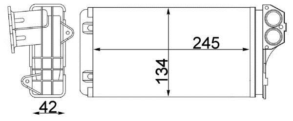 Radiateur de chauffage MAHLE Aftermarket ref. AH 88 000S
