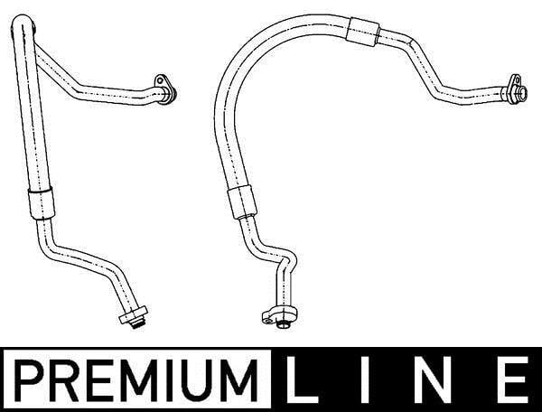 Conduite à basse pression, climatisation MAHLE Aftermarket ref. AP 125 000P