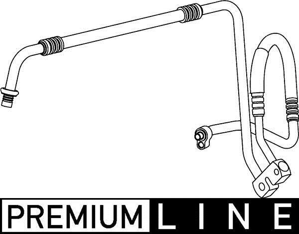 Conduite à haute/basse pression, climatisation MAHLE Aftermarket ref. AP 65 000P