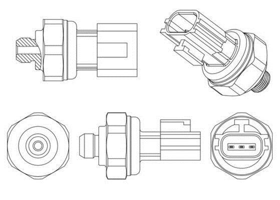 Pressostat, climatisation MAHLE Aftermarket ref. ASE 11 000P