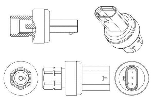 Pressostat, climatisation MAHLE Aftermarket ref. ASE 13 000P