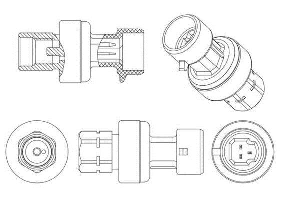 Pressostat, climatisation MAHLE Aftermarket ref. ASE 4 000P