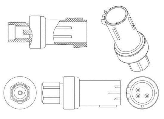 Pressostat, climatisation MAHLE Aftermarket ref. ASE 5 000P