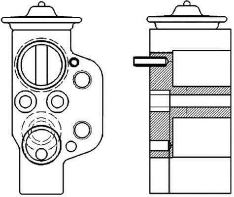 Válvula de expansão MAHLE Aftermarket ref. AVE 115 000P