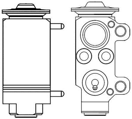 Válvula de expansão MAHLE Aftermarket ref. AVE 56 000P