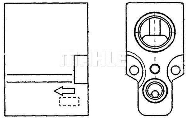 Válvula de expansão MAHLE Aftermarket ref. AVE 63 000P