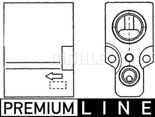 Válvula de expansão MAHLE Aftermarket ref. AVE 63 000P