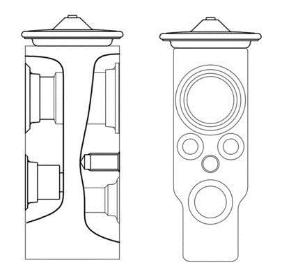 Válvula de expansão MAHLE Aftermarket ref. AVE 7 000S