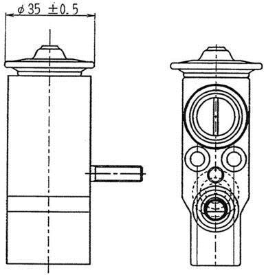 Válvula de expansão MAHLE Aftermarket ref. AVE 89 000P