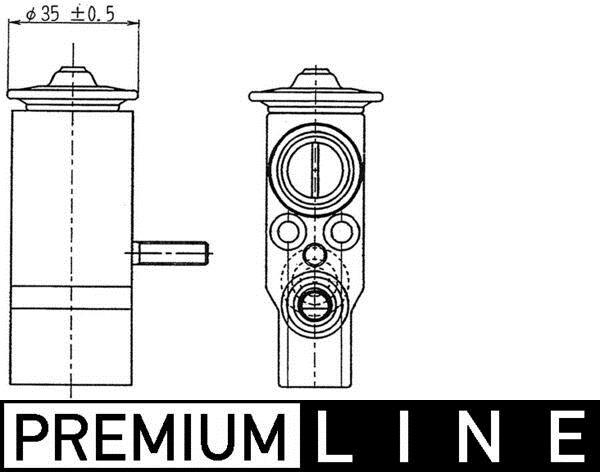 Válvula de expansão MAHLE Aftermarket ref. AVE 89 000P