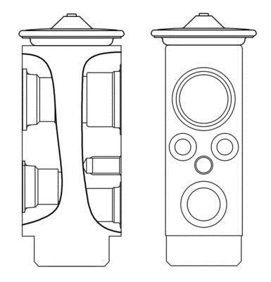 Válvula de expansão MAHLE Aftermarket ref. AVE 8 000S
