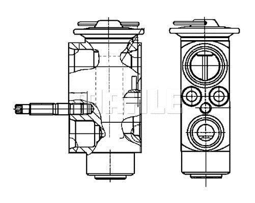 Válvula de expansão MAHLE Aftermarket ref. AVE 96 000P