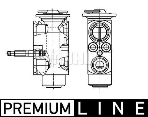 Válvula de expansão MAHLE Aftermarket ref. AVE 96 000P