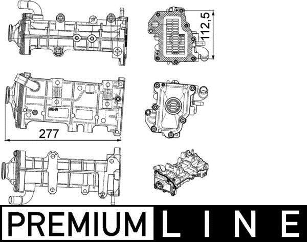 Kühler, Abgasrückführung MAHLE Aftermarket CE 23 000P zum besten 