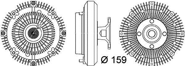 Acoplamento viscoso MAHLE Aftermarket ref. CFC 111 000P