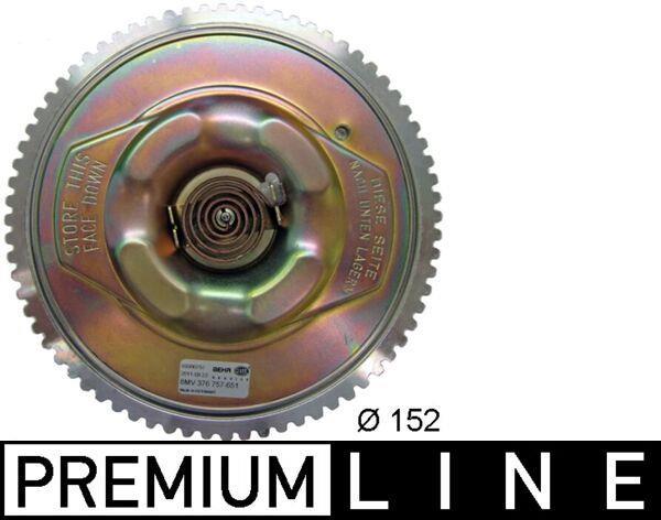 Embrayage, ventilateur de radiateur (Embrayage ventilateur moteur) MAHLE Aftermarket CFC 124 000P