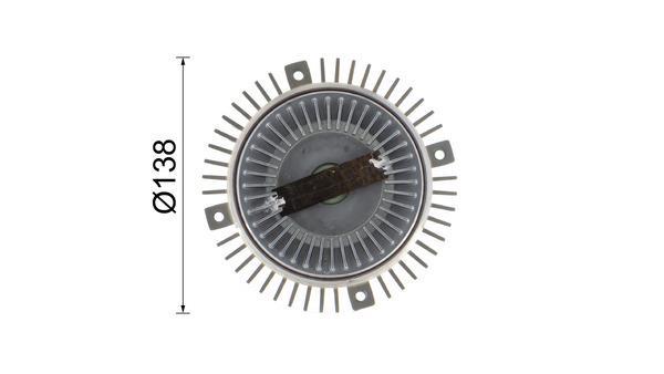 Embrayage, ventilateur de radiateur (Embrayage ventilateur moteur) MAHLE Aftermarket CFC 64 000P