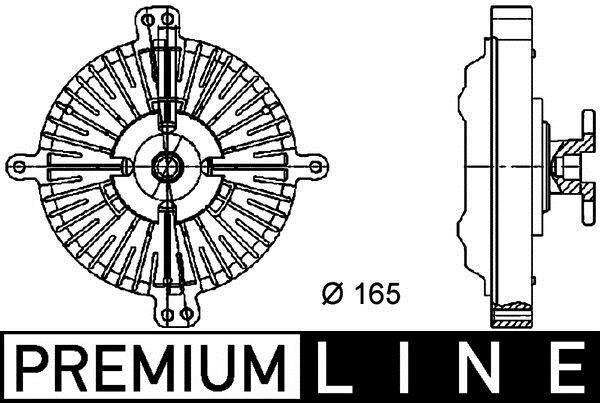Acoplamento viscoso MAHLE Aftermarket ref. CFC 81 000P