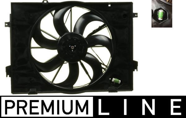 Ventilateur de refroidissement du moteur (Motoventilateur) MAHLE Aftermarket CFF 125 000P