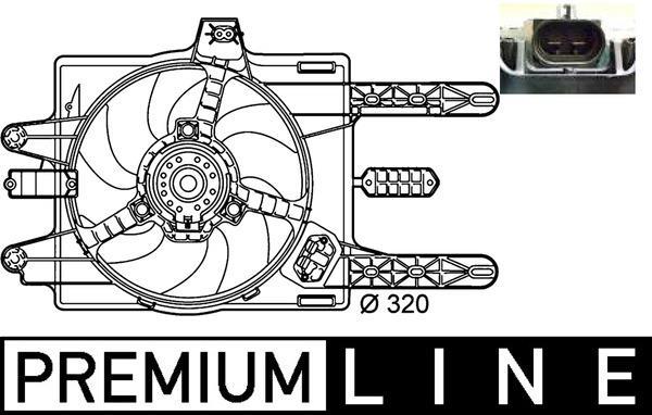 Ventilateur de refroidissement du moteur (Motoventilateur) MAHLE Aftermarket CFF 141 000P