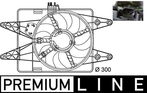 Ventilateur de refroidissement du moteur (Motoventilateur) MAHLE Aftermarket CFF 144 000P