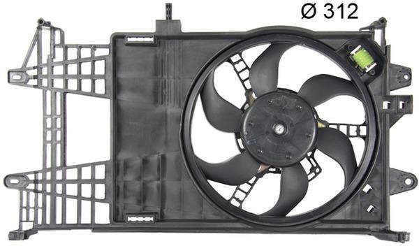 Ventilateur de refroidissement du moteur (Motoventilateur) MAHLE Aftermarket CFF 155 000P