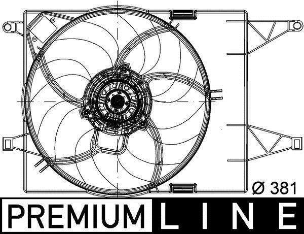 Ventilador do motor MAHLE Aftermarket ref. CFF 202 000P