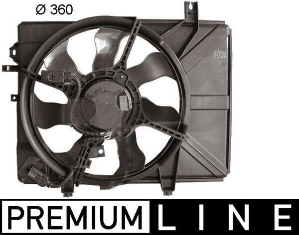 Ventilateur de refroidissement du moteur (Motoventilateur) MAHLE Aftermarket CFF 225 000P