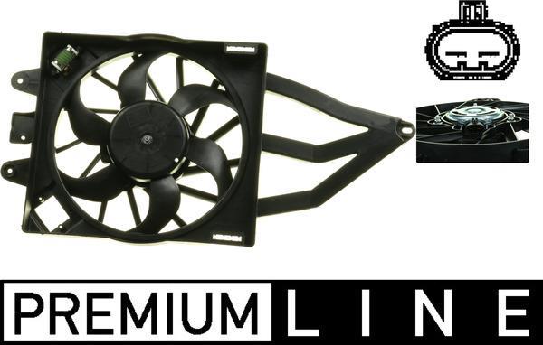 Ventilateur de refroidissement du moteur (Motoventilateur) MAHLE Aftermarket CFF 315 000P