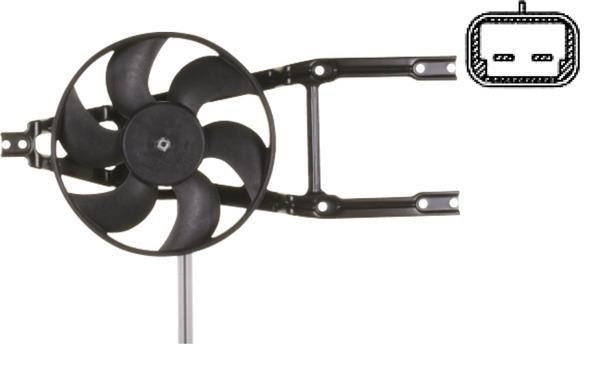 Ventilateur de refroidissement du moteur (Motoventilateur) MAHLE Aftermarket CFF 321 000S