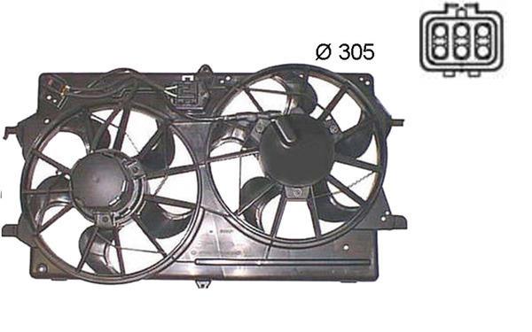 Ventilateur de refroidissement du moteur (Motoventilateur) MAHLE Aftermarket CFF 375 000S