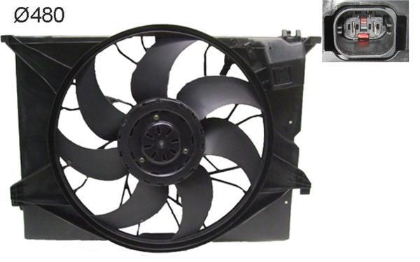Ventilateur de refroidissement du moteur (Motoventilateur) MAHLE Aftermarket CFF 486 000S