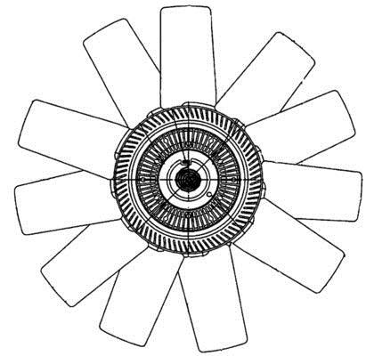 Ventilateur de refroidissement du moteur (Motoventilateur) MAHLE Aftermarket CFF 490 000P