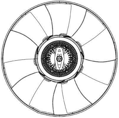Ventilateur de refroidissement du moteur (Motoventilateur) MAHLE Aftermarket CFF 492 000P