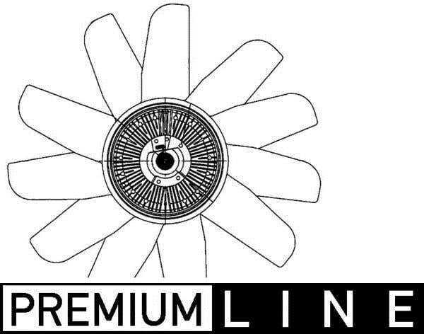 Ventilateur de refroidissement du moteur (Motoventilateur) MAHLE Aftermarket CFF 494 000P